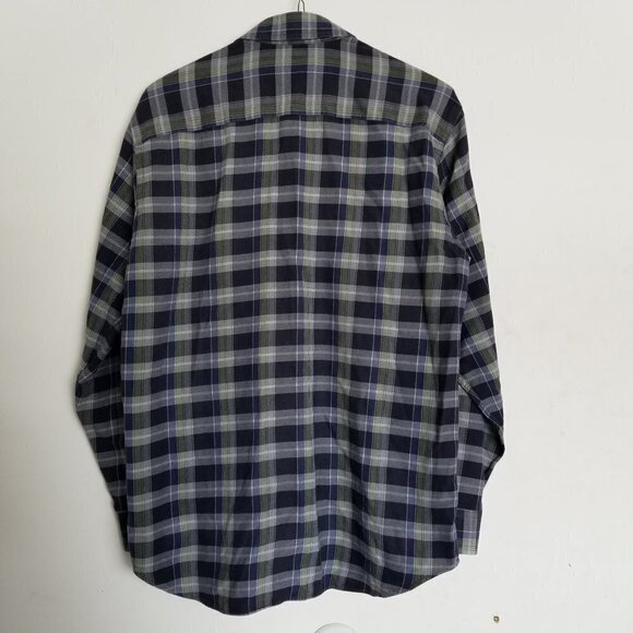 ZegnaSport Plaid Button Up Long Sleeve Shirt Med - Picture 2 of 7